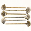 Metal modern retro Chinese hairpin for elderly, hairgrip, simple and elegant design, wholesale