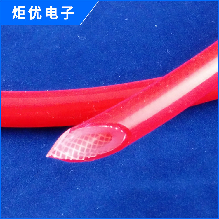 厂家高抗撕硅胶编织管食品级编织硅胶管 编织线硅胶管