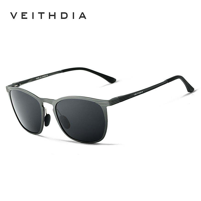 Gafas de sol polarizadas de colores de aluminio y magnesio de marco completo, delgadas y ligeras de moda, gafas de sol de conducción 6630