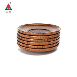 三创 实木杯垫 北欧隔热垫茶杯垫 螺旋木质杯托 创意圆形防烫垫