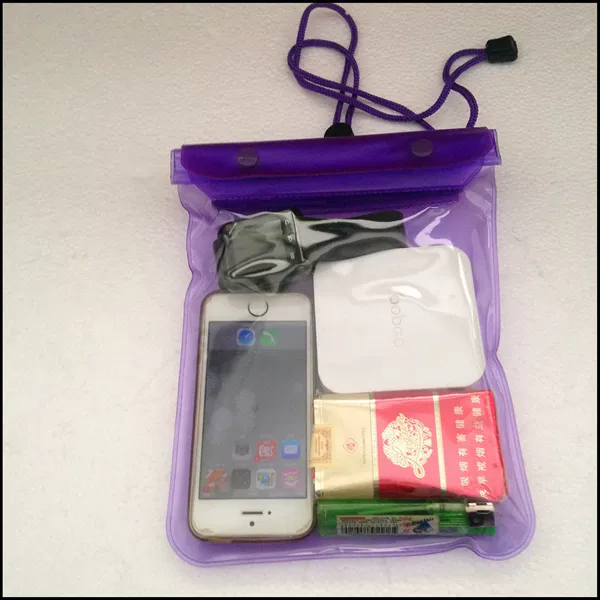 Factory large mobile phone waterproof bag hot sale PVC mobile phone bag drifting transparent waterproof bag takeaway mobile phone case