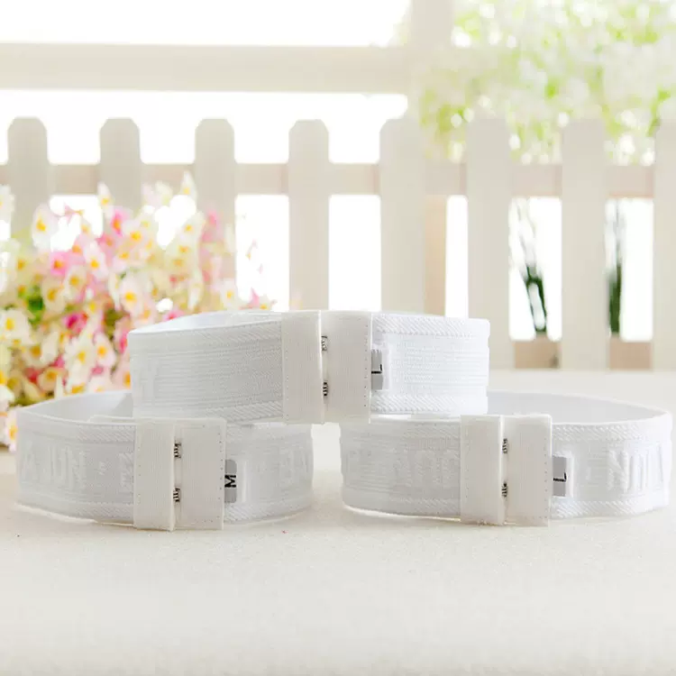 新款婴儿尿布带尿布扣 可调节 小宝宝尿布固定带 白色 棉质尿布带