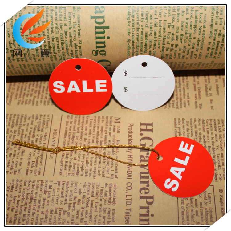 SALE 标价签45mm圆形吊牌 促销挂牌 工厂批发 一件代发