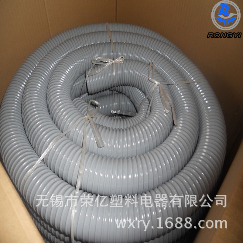 厂家销售 钢丝PVC缠绕灰管通风管pvc透明塑料管 规格可按要求加工