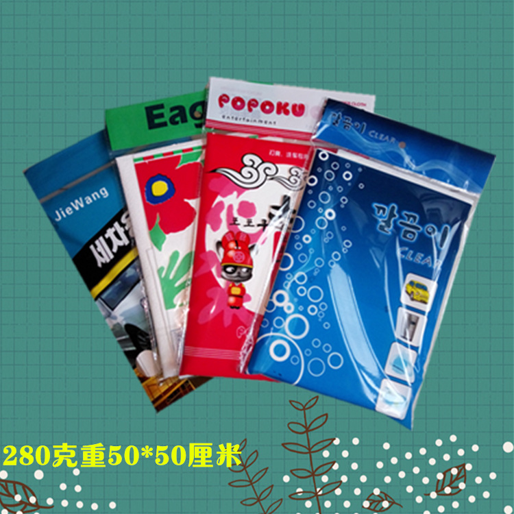 南韩巾擦车巾50*50cm韩国仿鹿皮加厚大号260g人造麂皮擦车鸡皮布