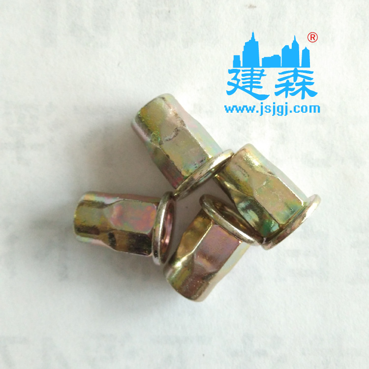 【天津螺丝】厂家直销镀锌平头六角铆螺母.异型螺母M8