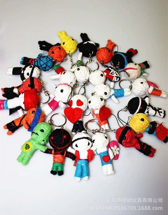 Шерстяная кукла Брелок ручной работы Тайская шерстяная кукла Брелок ручной работы Аксессуары