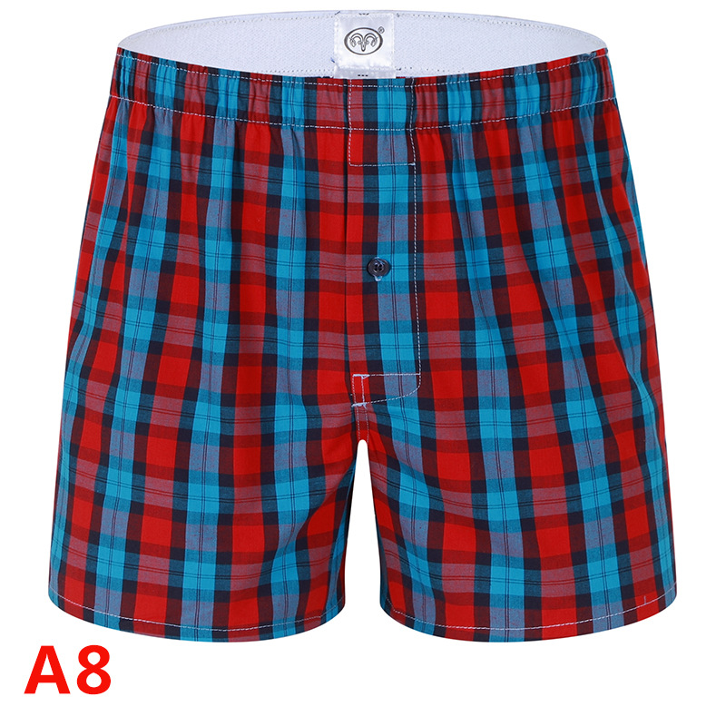 Lin Hengxiang algodón sueltos calzoncillos de los hombres verano casa casual impreso Arro pantalones cortos pantalones de los hombres al por mayor