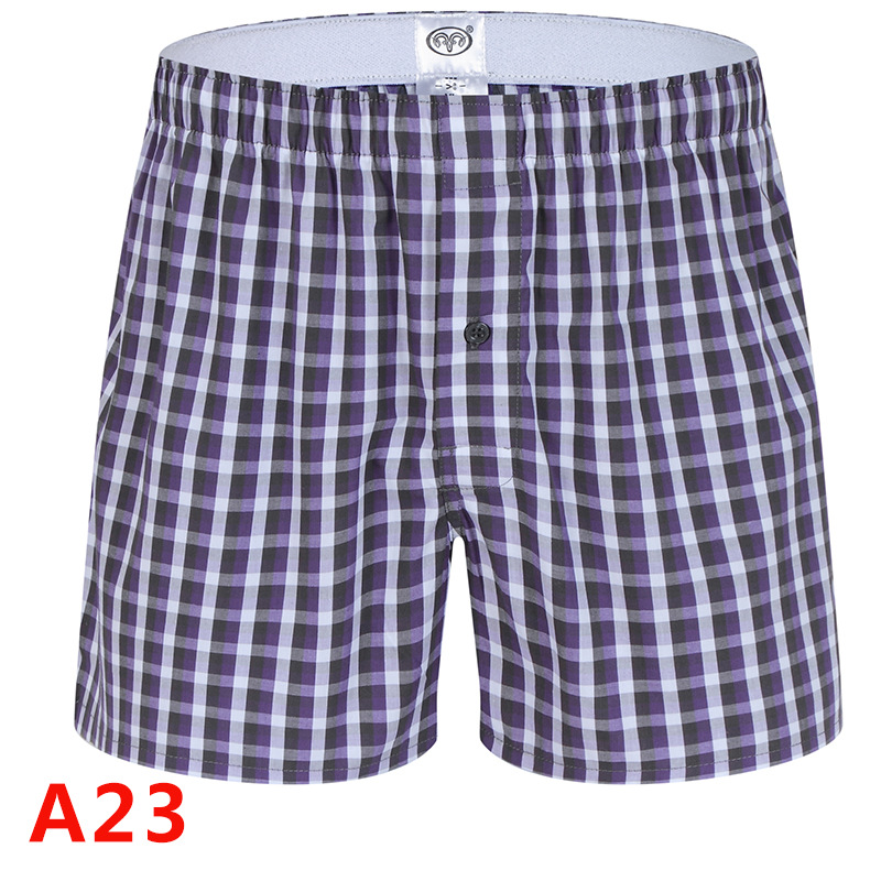 Lin Hengxiang algodón sueltos calzoncillos de los hombres verano casa casual impreso Arro pantalones cortos pantalones de los hombres al por mayor