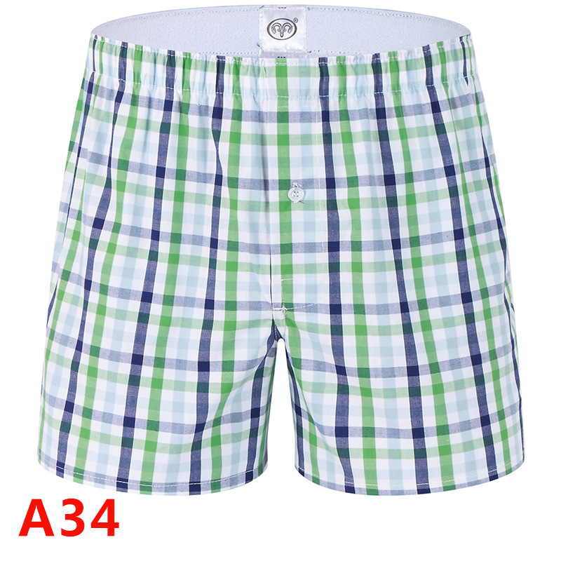 Lin Hengxiang algodón sueltos calzoncillos de los hombres verano casa casual impreso Arro pantalones cortos pantalones de los hombres al por mayor