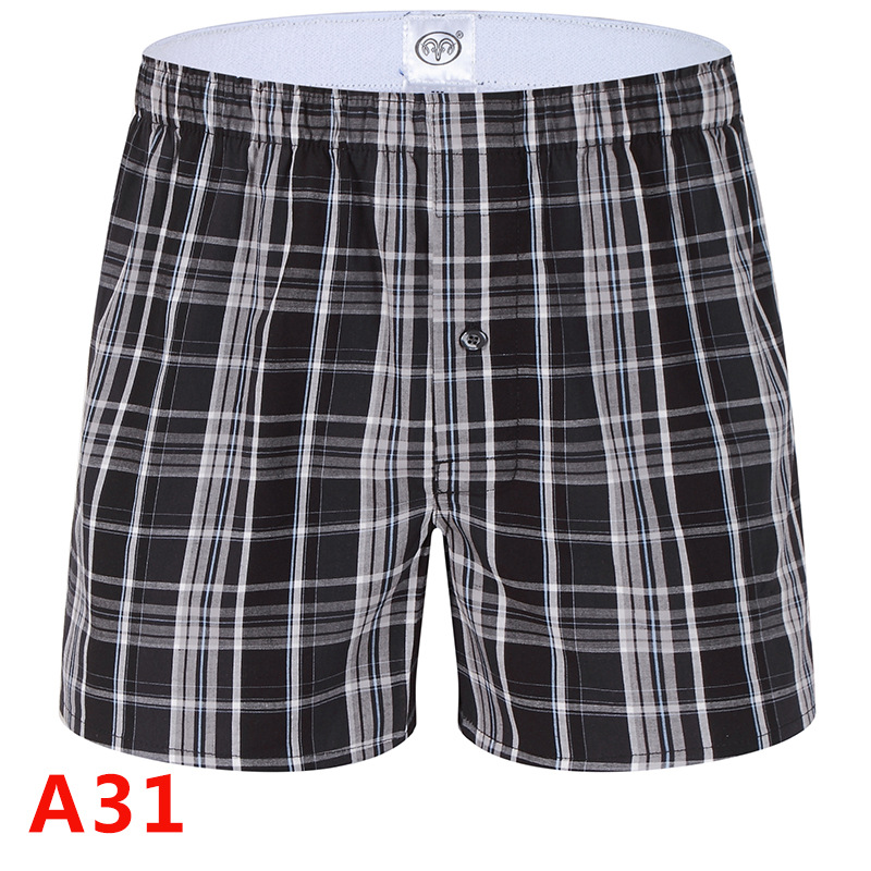 Lin Hengxiang algodón sueltos calzoncillos de los hombres verano casa casual impreso Arro pantalones cortos pantalones de los hombres al por mayor