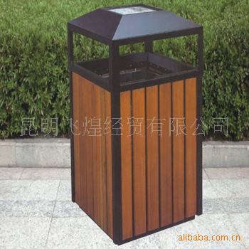 云南钢木垃圾桶户外景区环卫分类垃圾桶果皮箱厂家热卖环卫垃圾桶