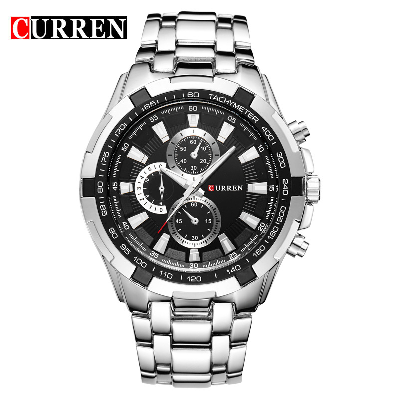 Silver with black surface