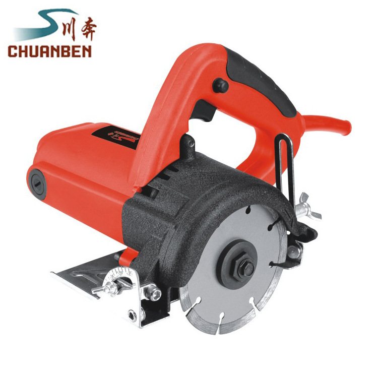 精品石材切割机110mm带软皮全铜芯可开槽底板可调瓷砖出口型