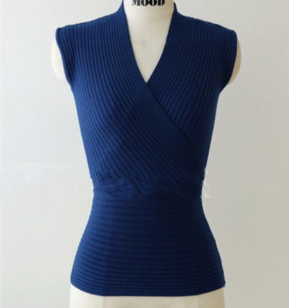 조끼 사파이어 블루