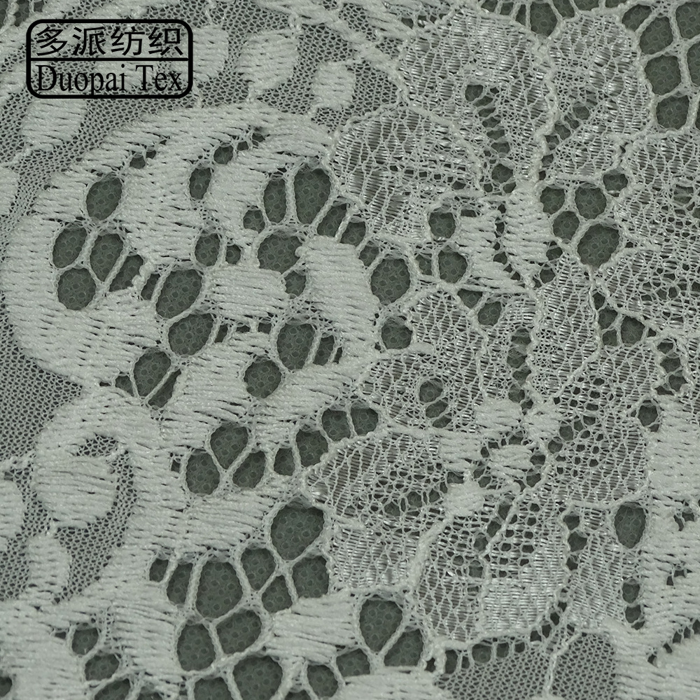 优质立体欧美锦纶亮光丝婚纱蕾丝辅料  纱线镂空布 断叶花型蕾丝
