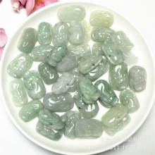 玉器A货翡翠 配件散件工艺饰品材料 貔貅戒面厂家批发