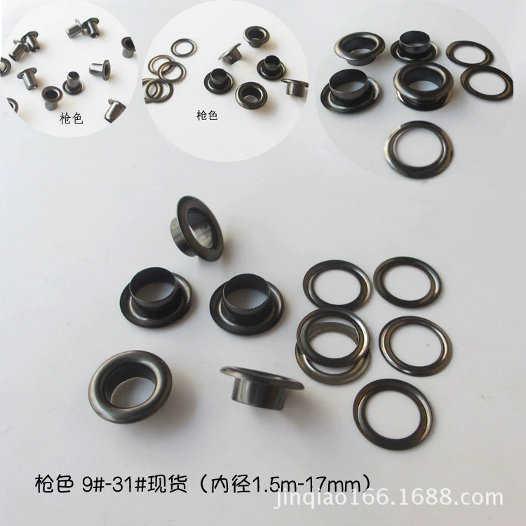 Фабрика Оптовая медная заклепка с ушком DIY ювелирные изделия воздушная втулка для глаз с прокладкой аксессуары для обуви полые заклепки