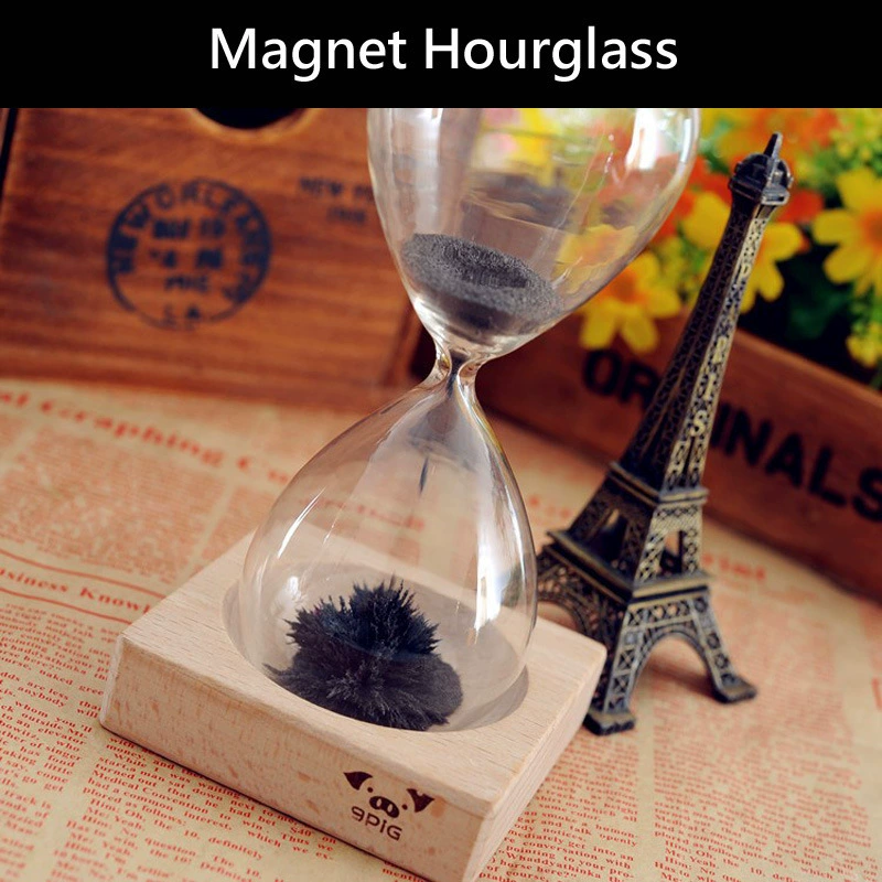 [浪漫七夕礼物 时光沙漏 Magnet Hourglass 创意玻璃磁力沙漏]
