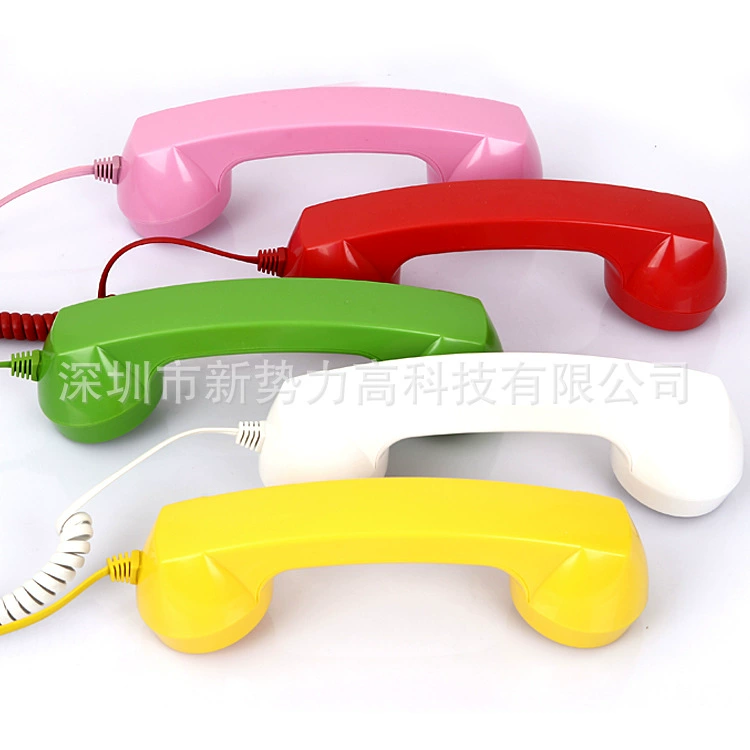 Universal retro mobile phone, headphones, handle, microphone