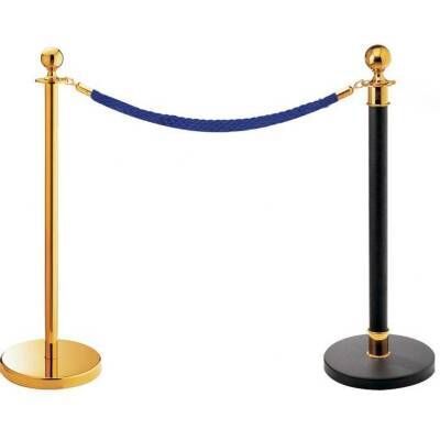 特价钛金挂绳一米线护栏 栏杆座 警戒线隔离带 钛金色迎宾礼宾柱