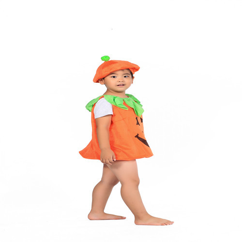 Halloween ropa de los niños Cosplay calabaza ropa calabaza terciopelo oro traje rendimiento fabricante