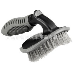 Car T-shaped tire brush, short handle curved tire brush, cleaning brush, car wash tool, tire brush wholesale