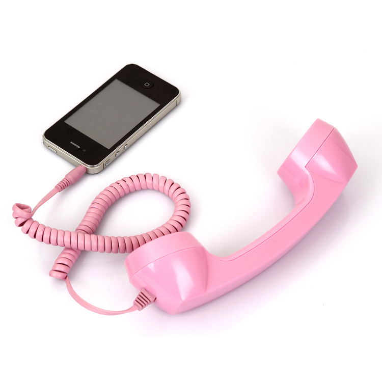 Universal retro mobile phone, headphones, handle, microphone