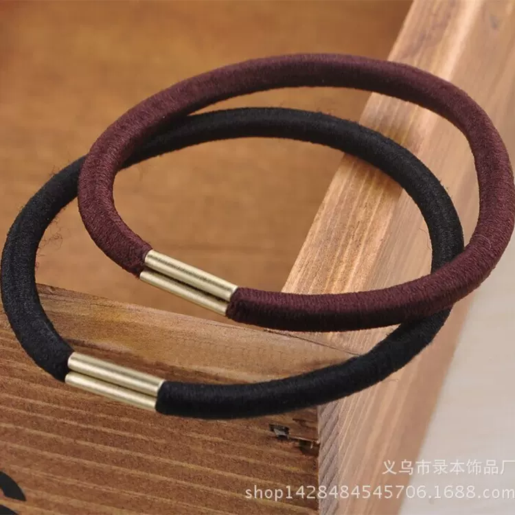 义乌厂家直销高弹力皮筋4mm高弹发圈发饰发绳头绳皮筋饰品