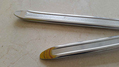 Chromium-plated automotive tools, tire removal and pry bar, tire repair tools, 12-28 inch tire pry bar