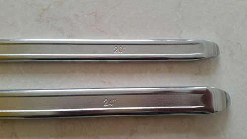 Chromium-plated automotive tools, tire removal and pry bar, tire repair tools, 12-28 inch tire pry bar
