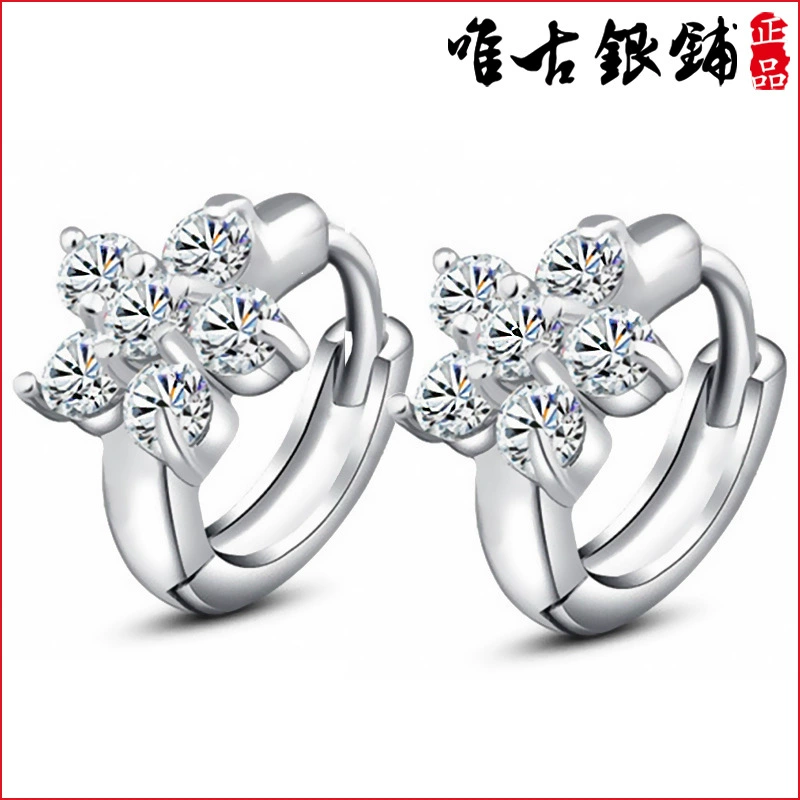 Серьги, корейский стиль, оптом, со снежинками