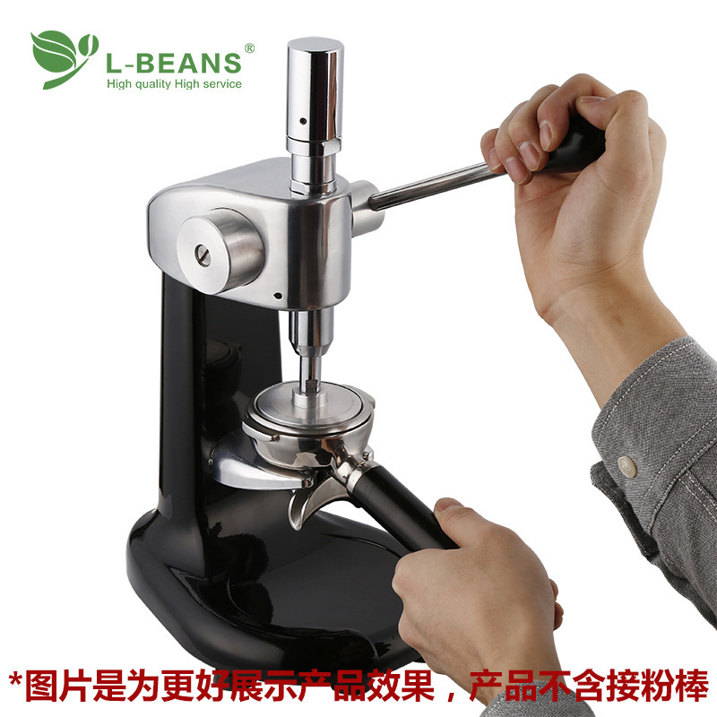 L-Beans Fixed Force Tamper Stainless Steel Tamper Coffee Tamper Hammer Coffee Powder Presser 58mm