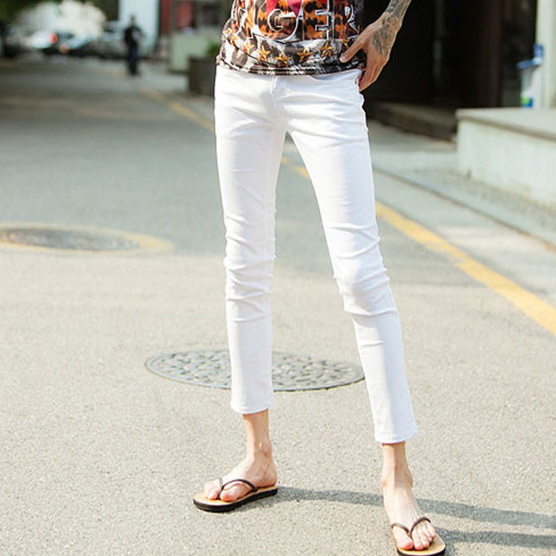 European and American Cross-border Spring and Summer Men's Casual Pants Korean Style Slim-fit Trendy Men's Pants Ankle-length Pants Pencil Pants