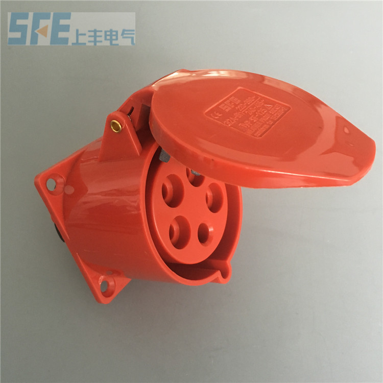 批发价销售  上丰暗装工业直座插座 32A 5孔 IP44 SF-325