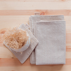 Tablecloth Napkin Set, Non-slip Heat Insulating Table Mat, Cotton Linen Fabric, One Piece Dropshipping