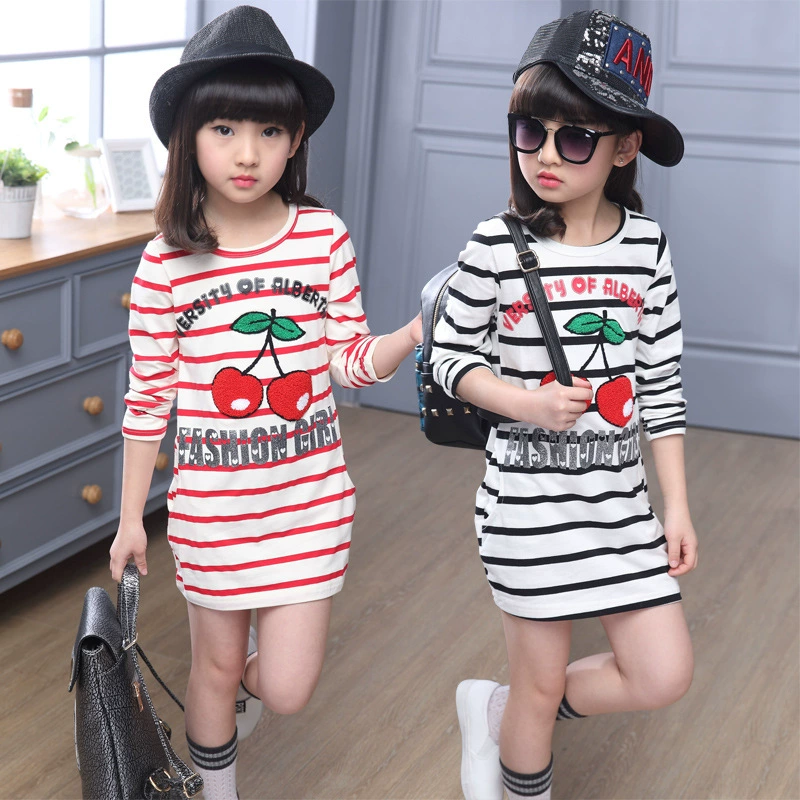 Autumn cartoon long body-friendly long-sleeve, Korean style