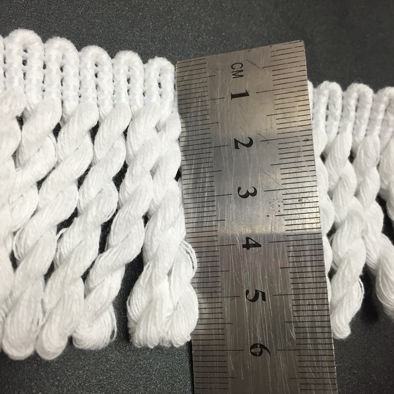 现货供应全棉流苏打卷花边