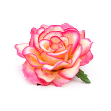 头饰手工仿真花10cm玫瑰花花头假花装饰花批发货源饰品服饰配件