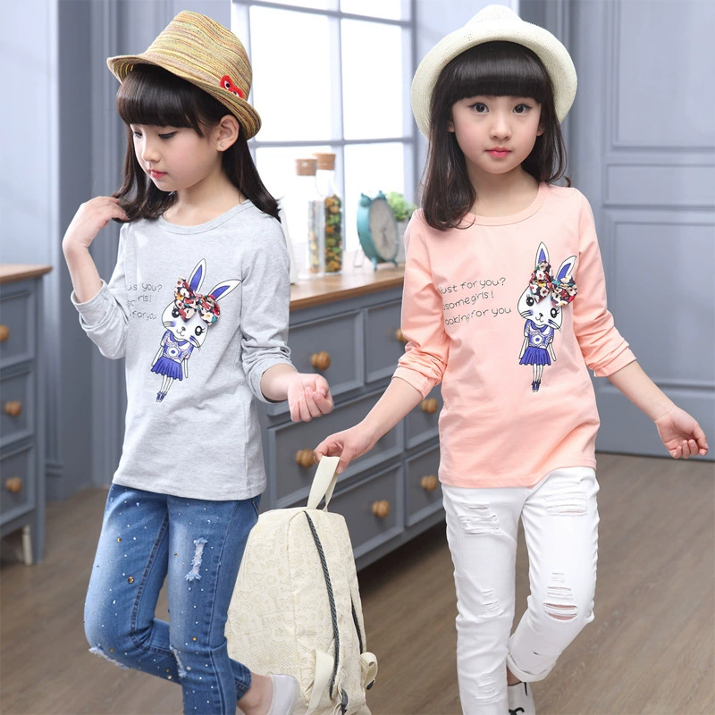 Autumn cartoon long body-friendly long-sleeve, Korean style