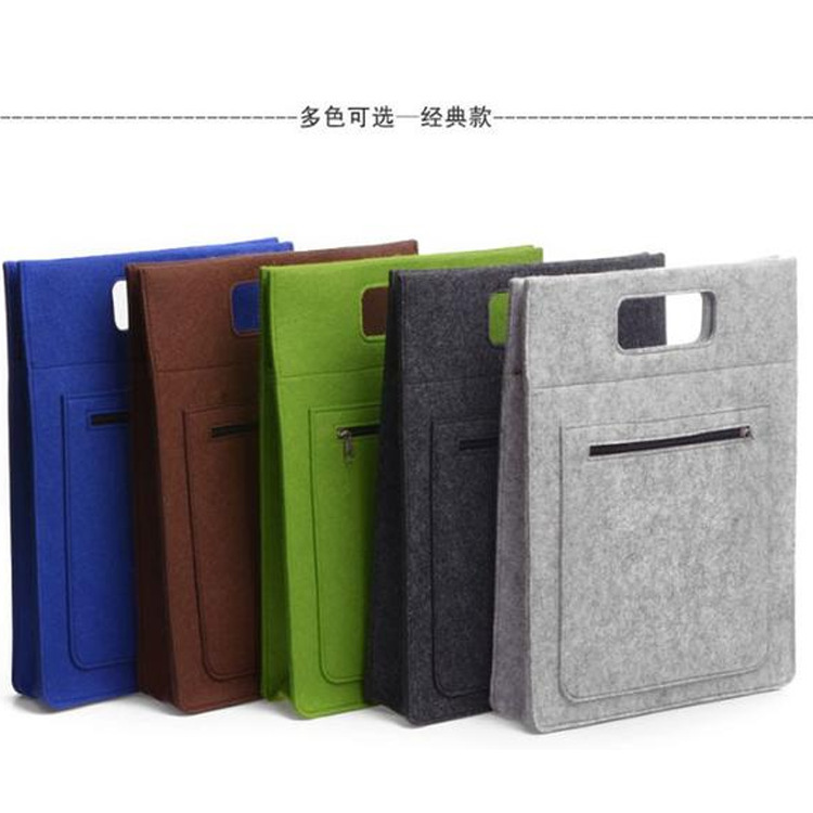 专业批发 毛毡手提笔记本电脑包 耐磨抗震透气 热销中