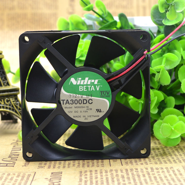 全新原箱NIDEC TA300DC M35254-16 DC12V 0.19A 双滚8CM 8025风扇
