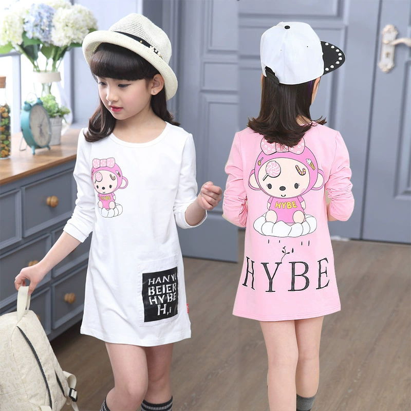 Autumn cartoon long body-friendly long-sleeve, Korean style