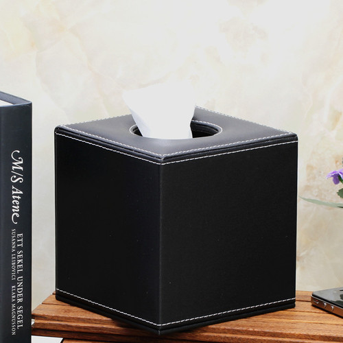 Creative household leather roll paper tube, fashionable hotel paper towel tube, living room paper towel storage tube, removable paper towel box