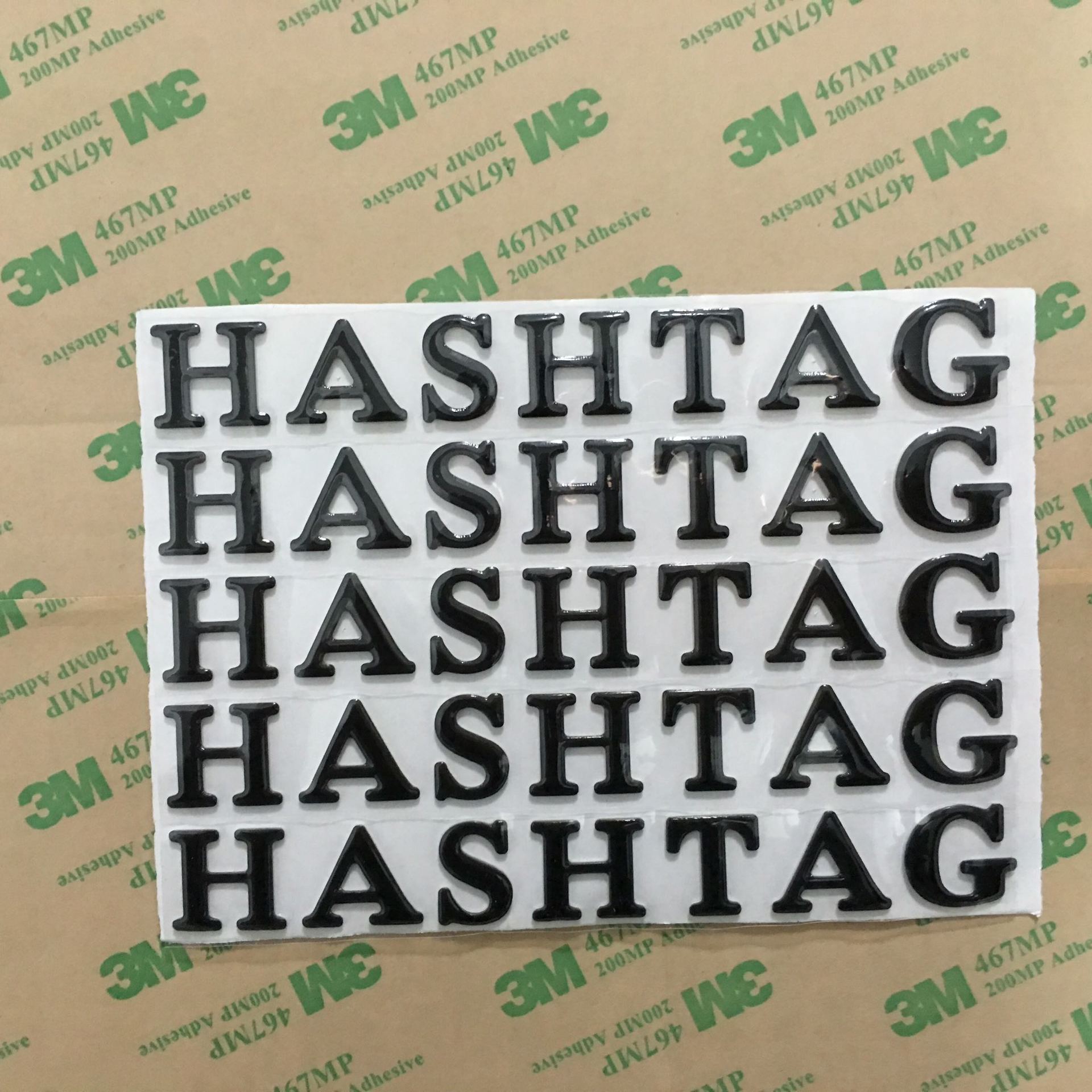 Buchstaben-Set Von Hillman – 2 Zoll Schwarze Vinyl-Buchstaben