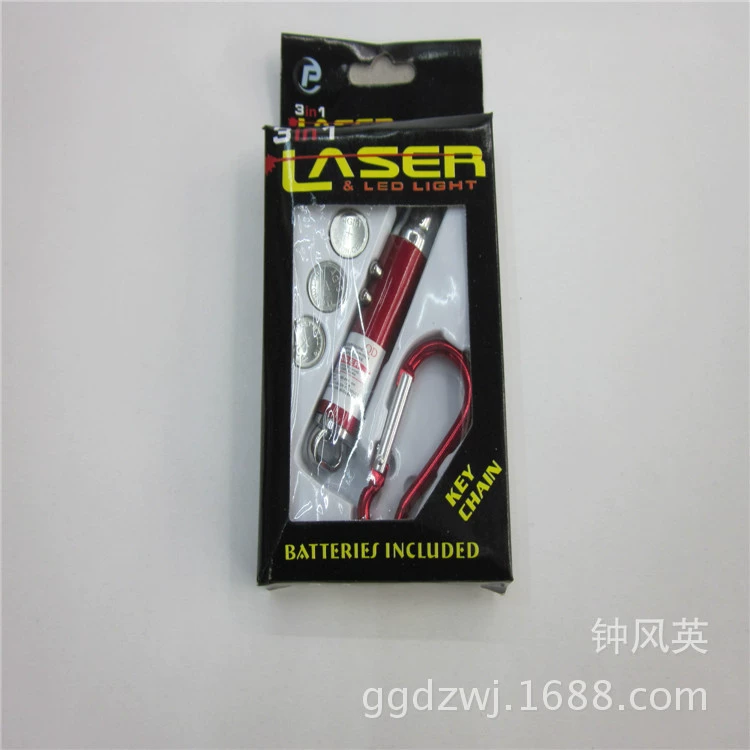 Детектор денег три-в-одном фонарик лазерный фонарик Одинарная коробка Оптовые практичные подарки 5 юаней магазин детских волос
