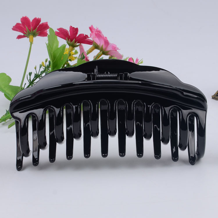 Plastic Abs Extra-Large Black Hair Claw Clip, Popular Hair Accessory in Stock, Direct Sales from the Manufacturer, Fresh and Sweet Style