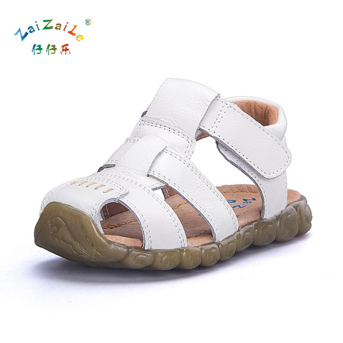  Boys Summer Baby Sandals Children's Cowhide Beach Shoes Bag Scalp Sandals Girls Direct Sales One Piece Dropshipping