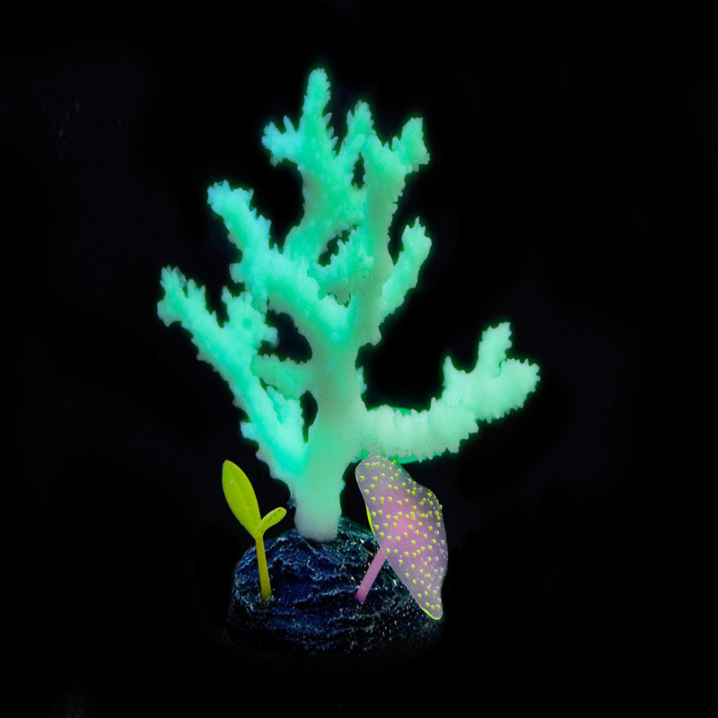 硅胶夜光树枝珊瑚  鱼缸水族箱仿真装饰饰品 子非鱼厂家直销批发