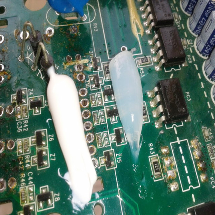 SINWE386W白色电子固定密封胶耐高温有机硅RTV膏状硅酮密封胶水